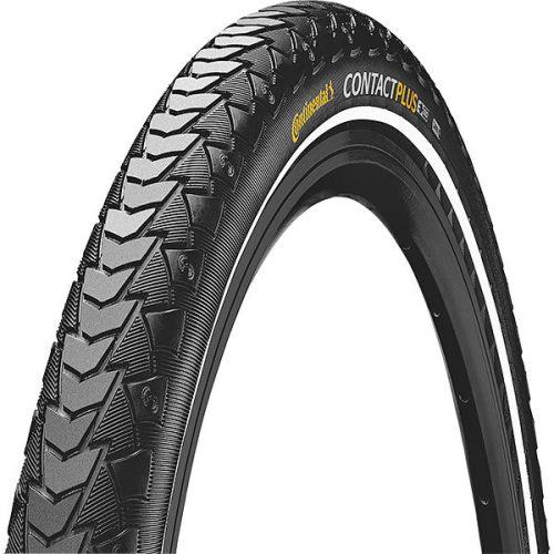 Continental 37-622 700x35C Contact Plus fekete/reflektoros kerékpár gumi